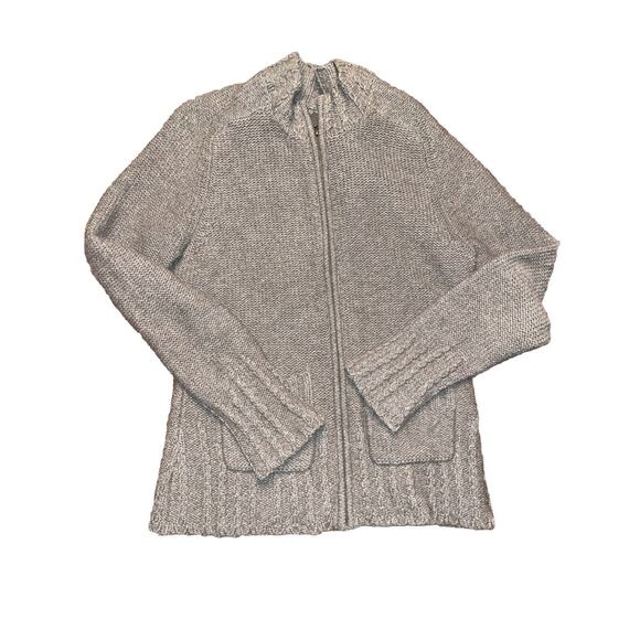 Carhartt Sweaters - Carhartt Womens Full Zip Cardigan Sweater Size S Brown Lambswool Blend Pockets